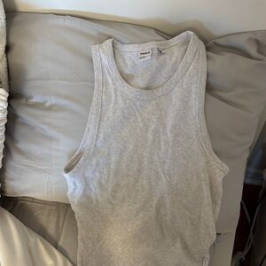Aritzia TNA Light Gray Sleeveless Top